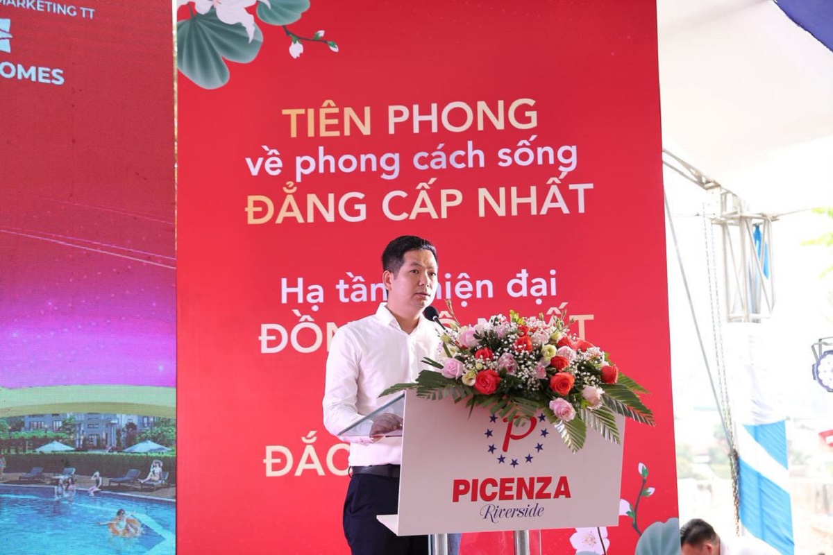 Ông Nguyễn Nguyên Tú – Đại diện Chủ đầu tư phát biểu tại sự kiện