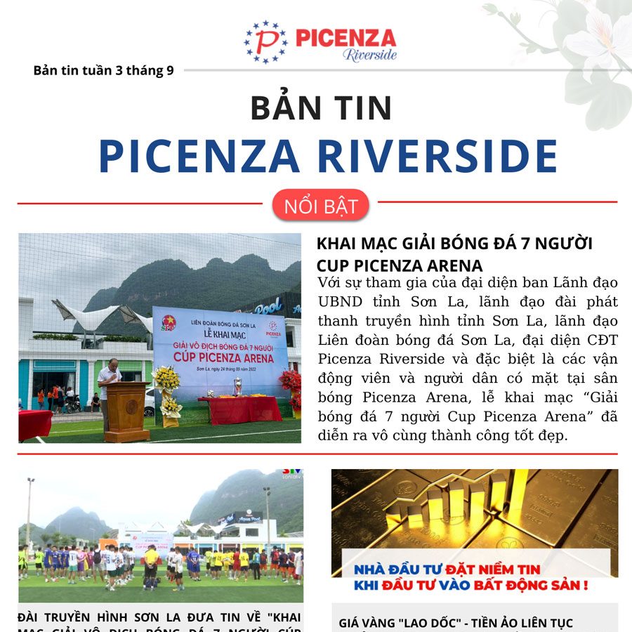 Bản tin Picenza Riverside tuần 3 tháng 9 năm 2022