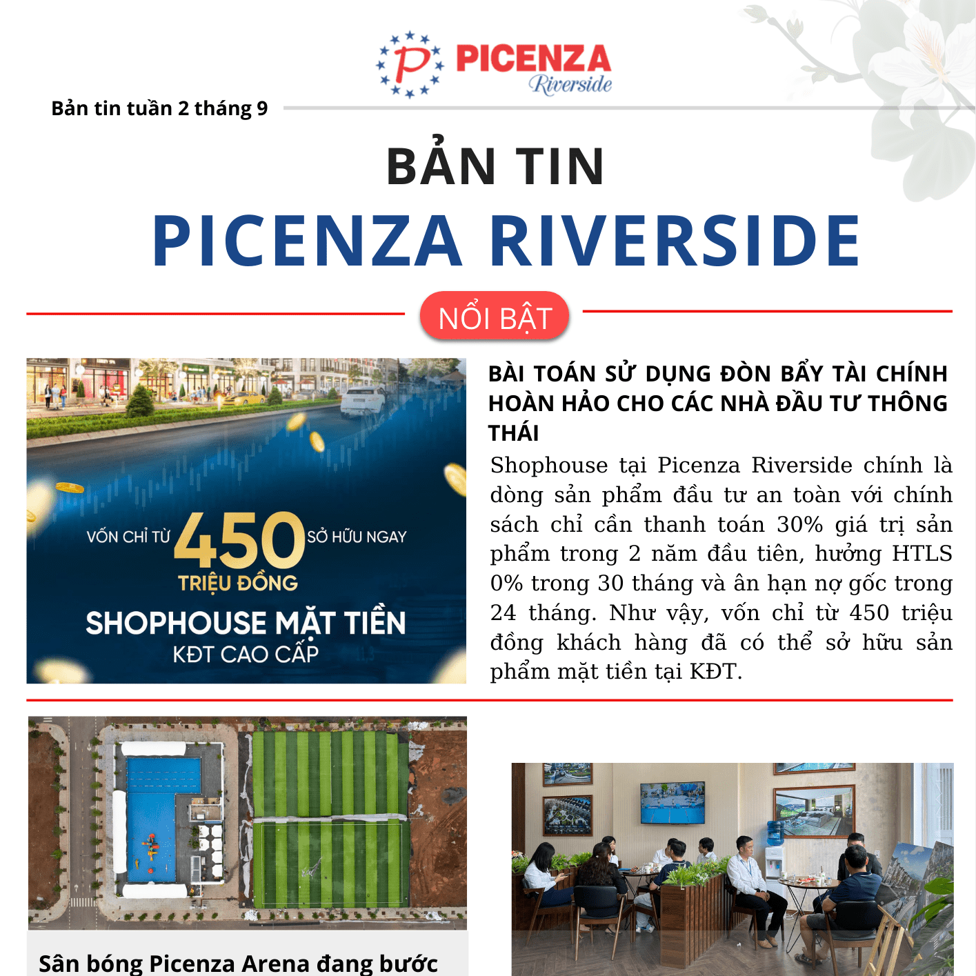 Bản tin Picenza Riverside tuần 2 tháng 9 năm 2022