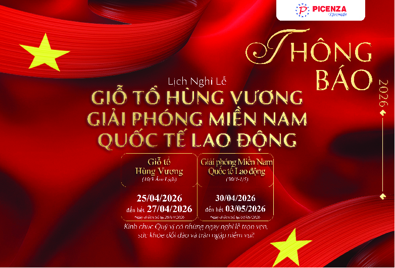 THÔNG BÁO LỊCH NGHỈ LỄ GIỖ TỔ HÙNG VƯƠNG, GIẢI PHÓNG MIỀN NAM VÀ QUỐC TẾ LAO ĐỘNG 2026